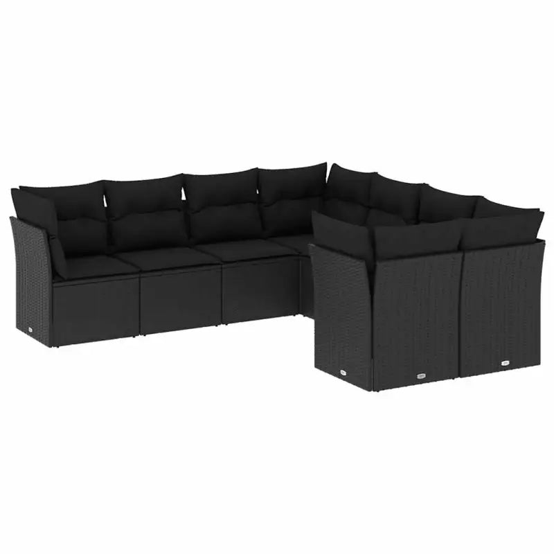 Zwarte tuinbank set met waterdichte tas en gepoedercoat staal maakt buiten ontspanning comfortabel - Tuinsets