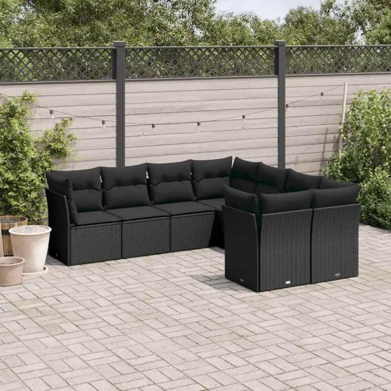 Zwarte tuinbank set met waterdichte tas en gepoedercoat staal maakt buiten ontspanning comfortabel - Zwart - Tuinsets