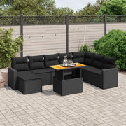 Zwarte tuinhasset met gepoedercoat staal voor comfortabel buiten genieten - Tuinsets