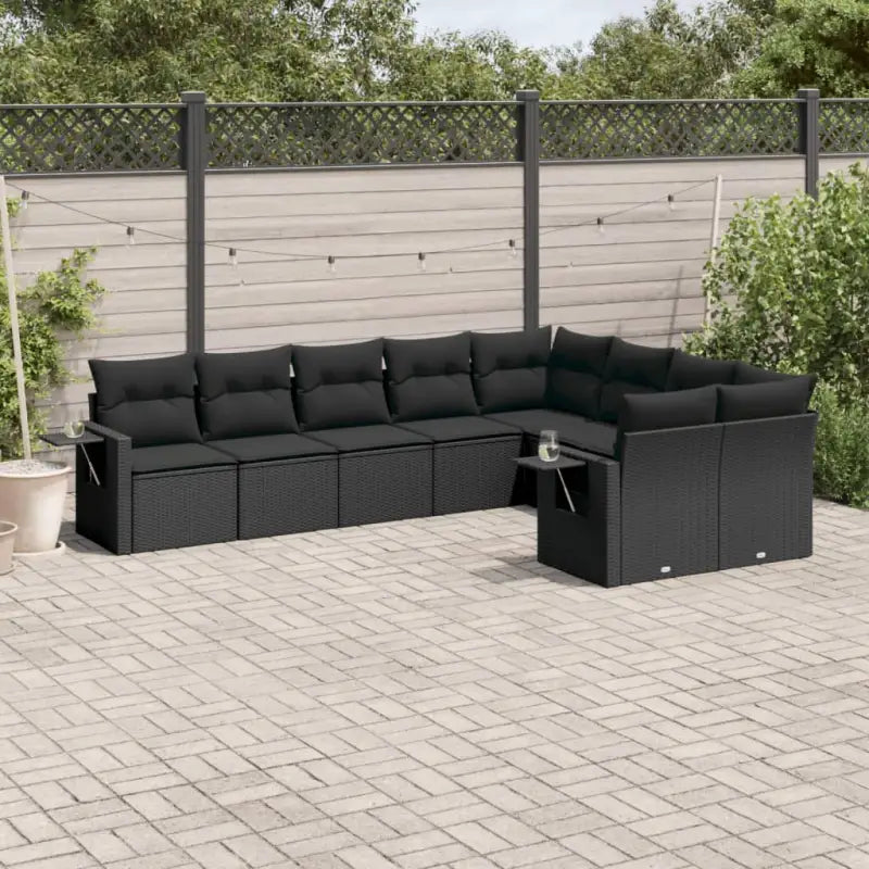 Zwarte tuinset met gepoedercoat staal afmetingen en waterdichte tas - Tuinsets