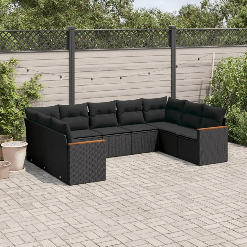 Zwarte tuinset met gepoedercoat staal en waterdichte tas voor buitengebruik - Zwart / Zonder tafel - Tuinsets