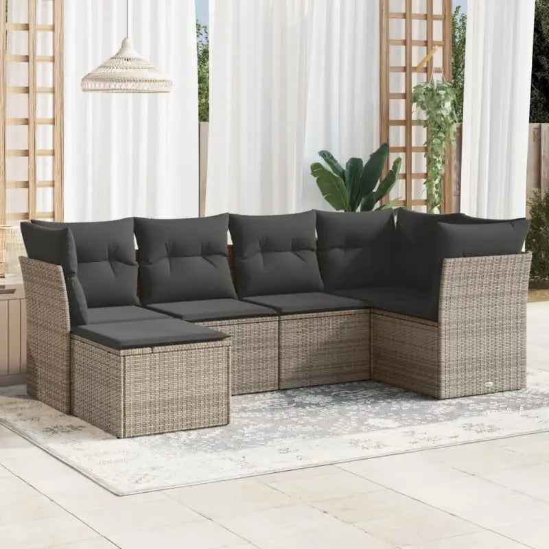 Zwarte tuinset met gepoedercoat staal en waterdichte tas - Grijs / Zonder tafel - Tuinsets