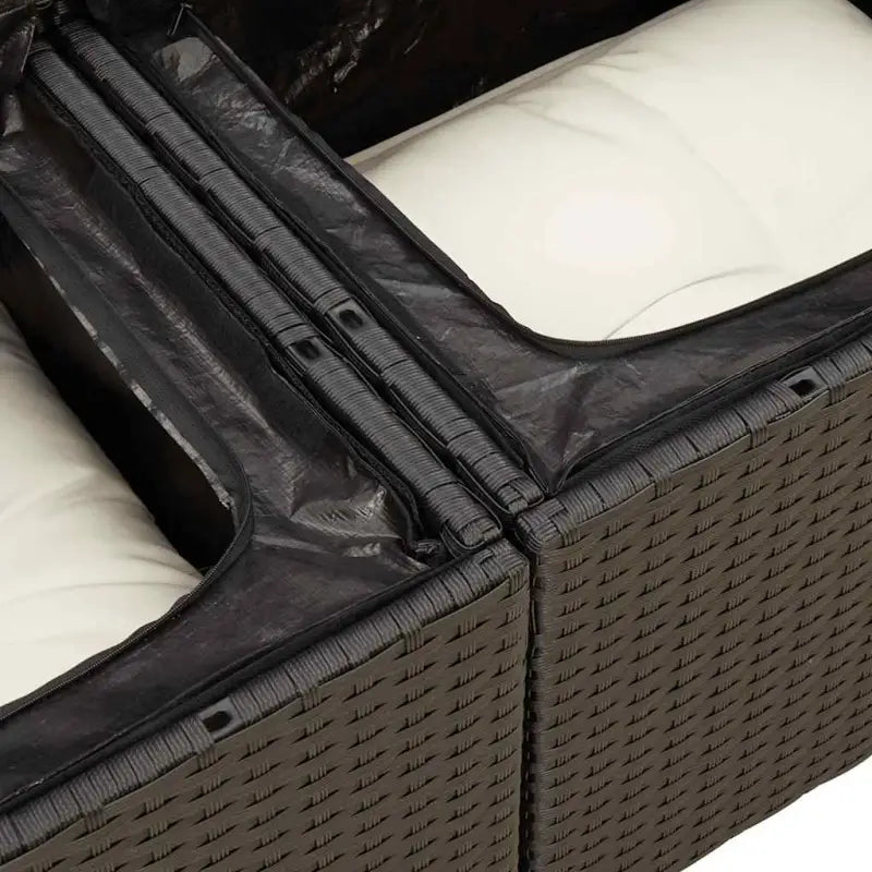 Zwarte tuinset met gepoedercoat staal en waterdichte tas voor buiten - Tuinsets