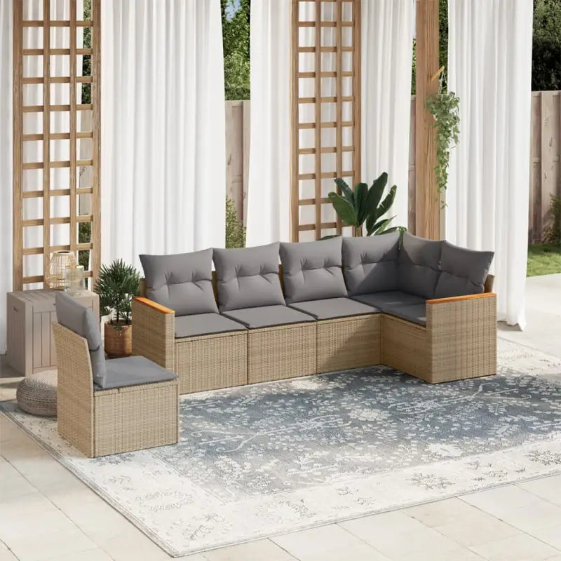 Zwarte tuinset met gepoedercoat staal en waterdichte tas voor buiten - Beige en grijs / Zonder tafel - Tuinsets