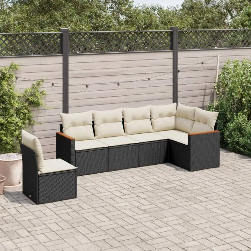 Zwarte tuinset met gepoedercoat staal en waterdichte tas voor buiten - Zwart en crème / Zonder tafel - Tuinsets