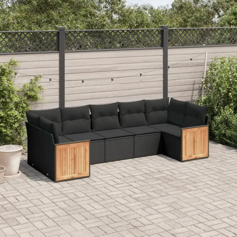 Zwarte tuinset met gepoedercoat staal en waterdichte tas - Zwart - Tuinsets