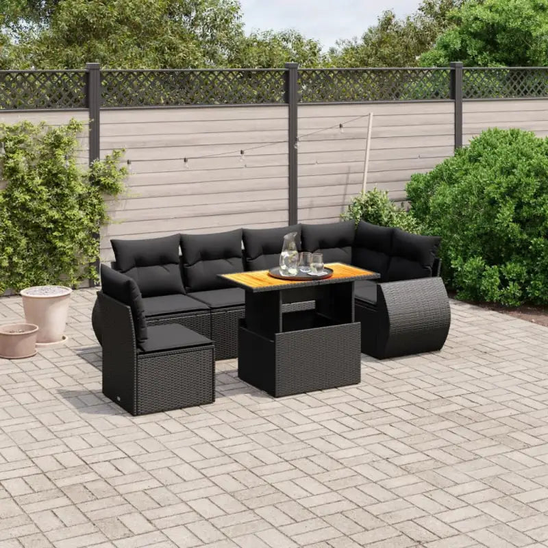 Zwarte tuinset met gepoedercoat staal voor buitenplezier - Tuinsets
