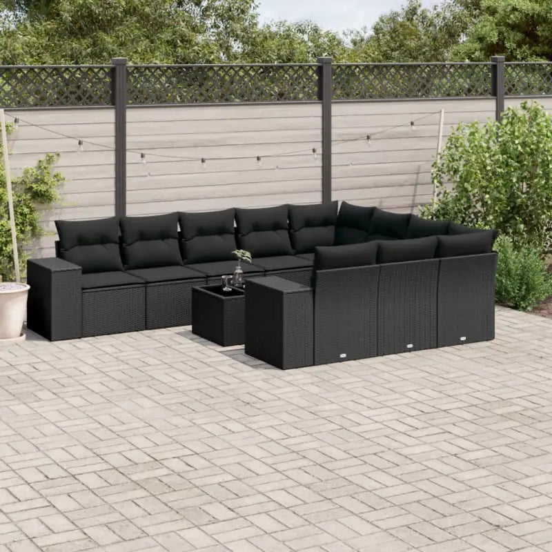Zwarte tuinset met gepoedercoat staal voor comfortabel buiten genieten - Zwart / Zonder tafel - Tuinsets