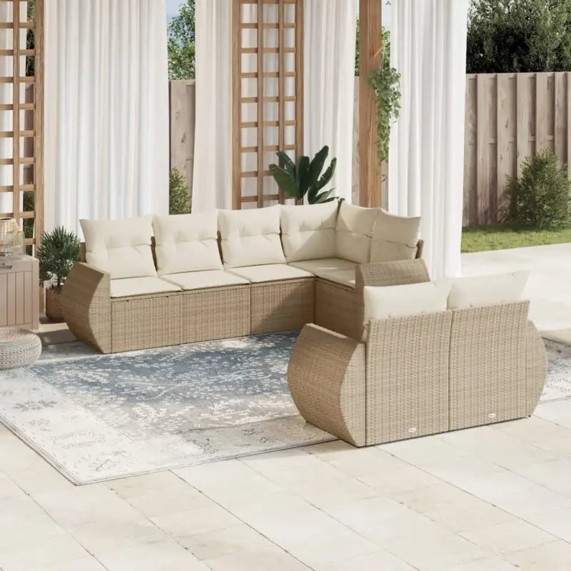 Zwarte tuinset met waterdichte tas en gepoedercoat staal afmetingen - beige en crèmekleurig - Tuinsets