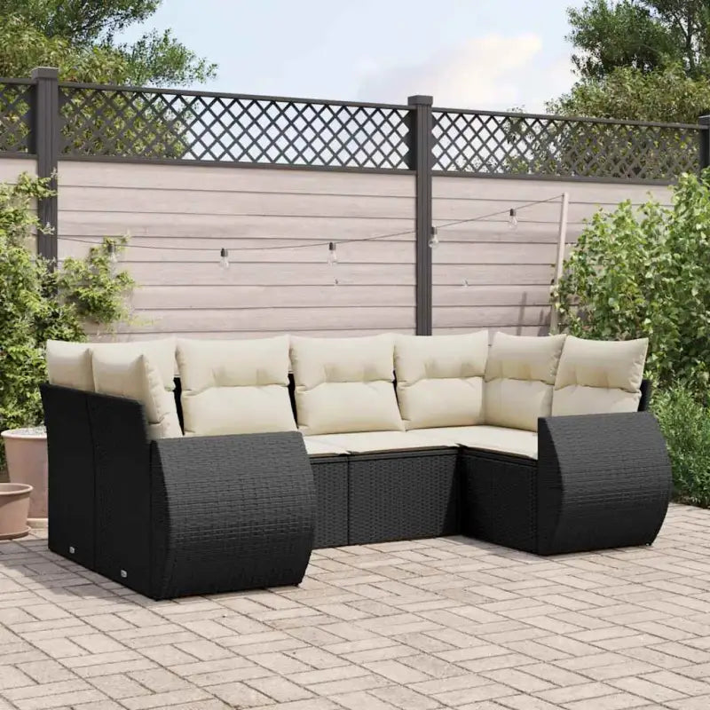 Zwarte tuinset met waterdichte tas en gepoedercoat staal afmetingen - Zwart en crème - Tuinsets