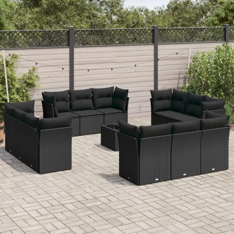 Zwarte tuinset met waterdichte tas en gepoedercoat staal comfortabel buiten - Zwart / Met tafel - Tuinsets