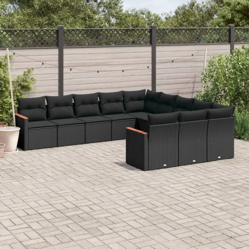 Zwarte tuinset van gepoedercoat staal voor terras en tuin ontspanning - Zwart / Zonder tafel - Tuinsets
