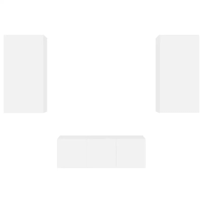 Zwevend tv-meubel met rgb led-verlichting en bewerkt hout - Tv-meubels