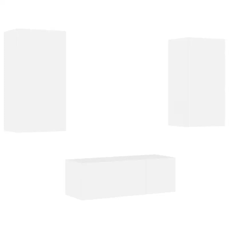 Zwevend tv-meubel met rgb led-verlichting en bewerkt hout - Tv-meubels